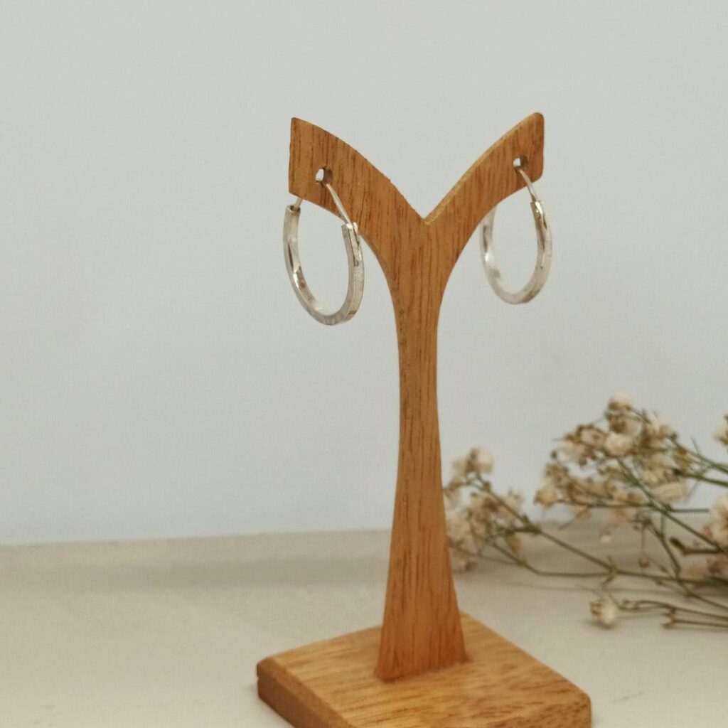 Pendientes Cuadradillo en plata de primera ley