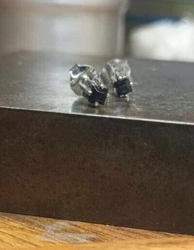 Pendientes plata de primera ley, personalizados.