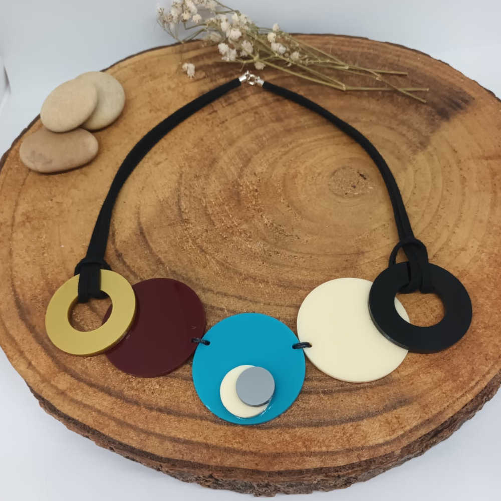 Collar Circle Turquesa 3, otra versión del Collar Circle Turquesa